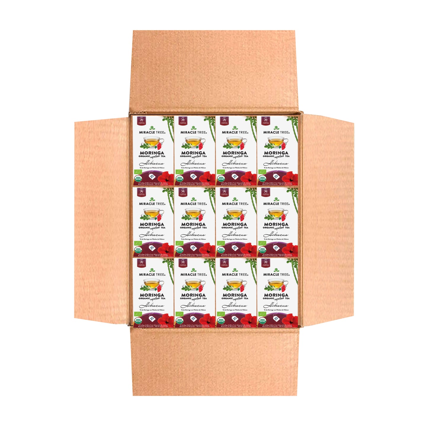 Organic Hibiscus Moringa Tea – Tart Herbal Tea with Vibrant Flavor