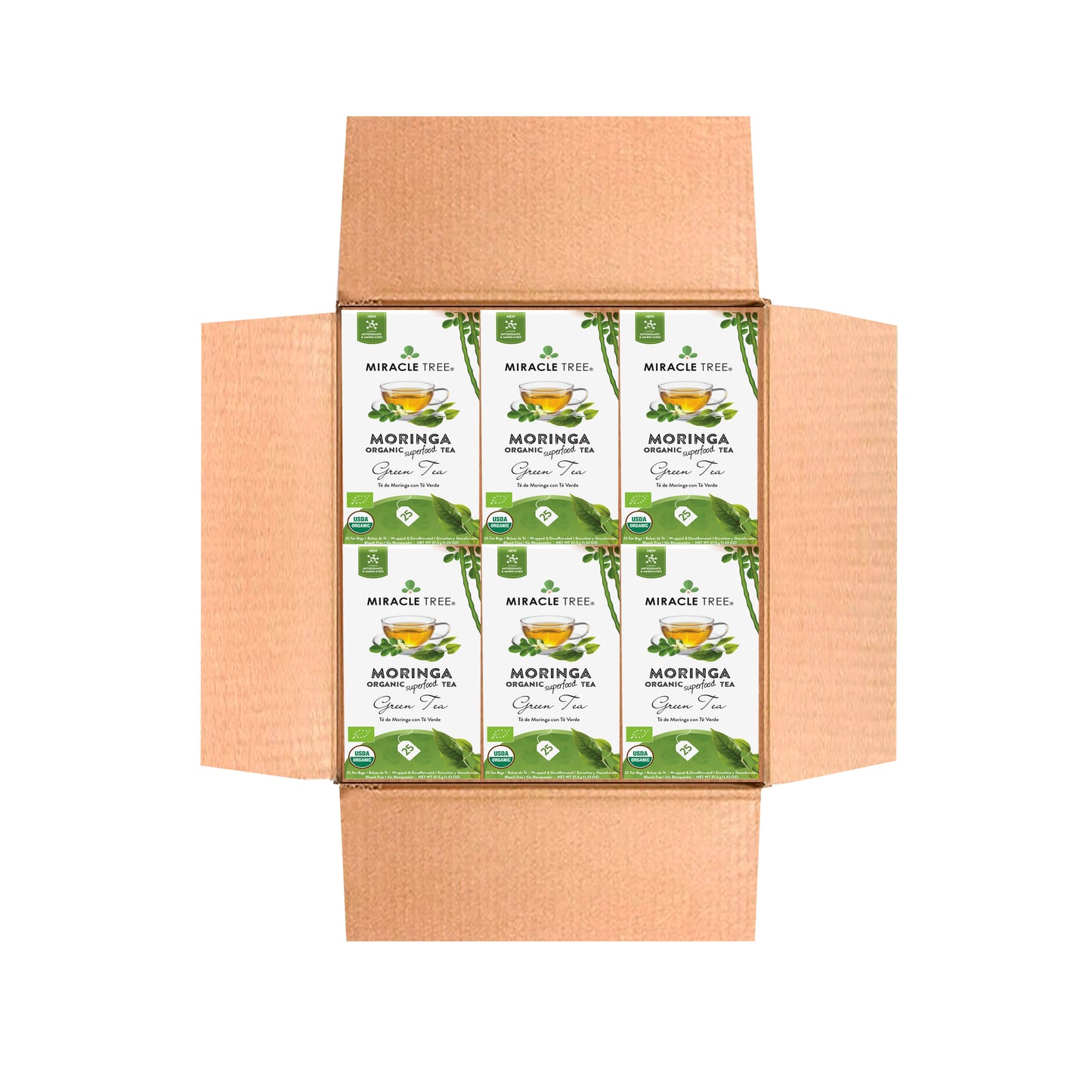 Té de moringa ecológico - Té verde - Tisana descafeinada
