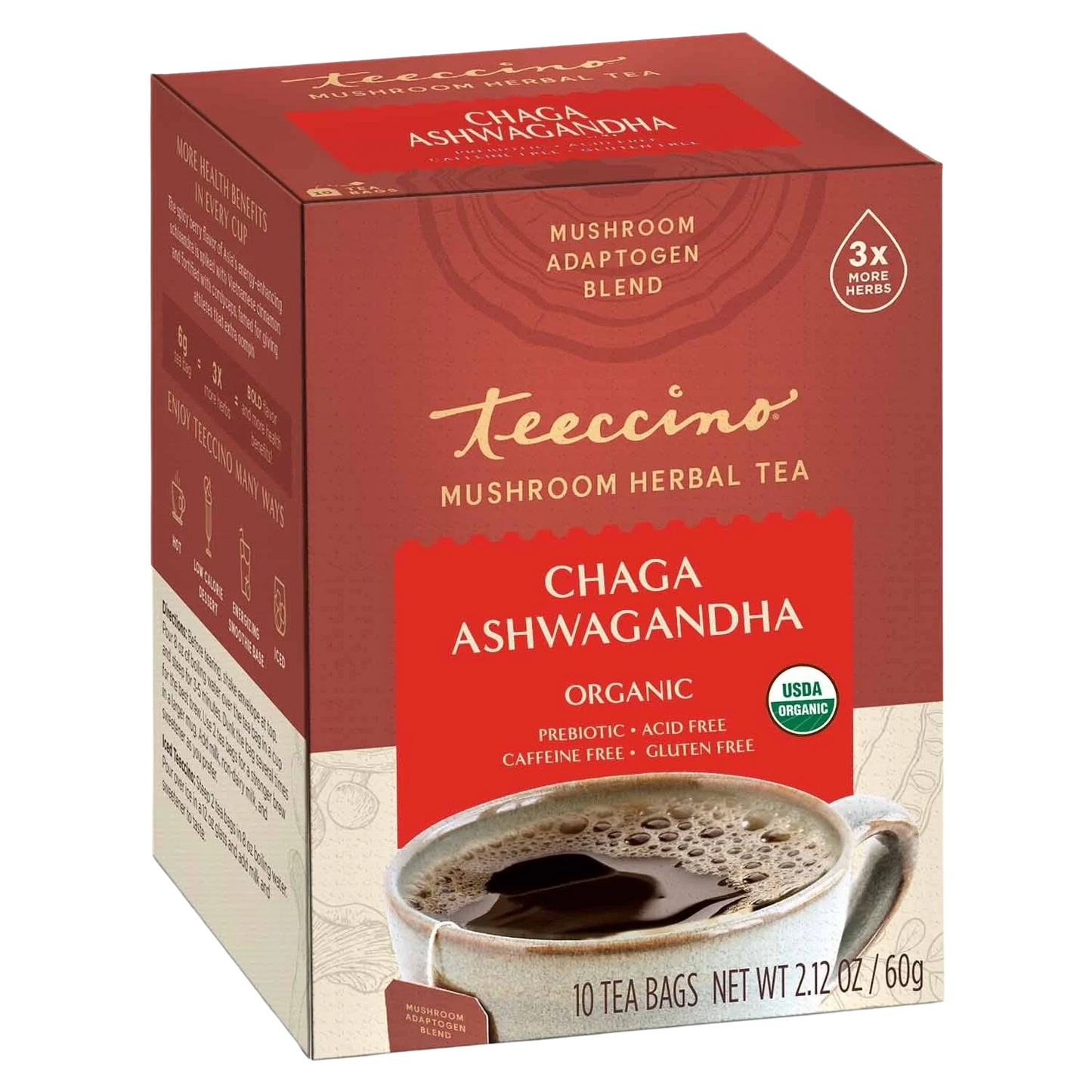 Té de Chaga Ashwagandha Butterscotch en Crema de Champiñones y Hierbas