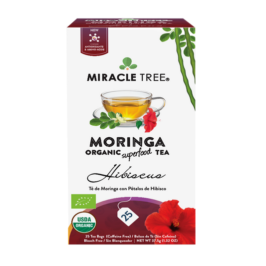 Organic Hibiscus Moringa Tea – Tart Herbal Tea with Vibrant Flavor
