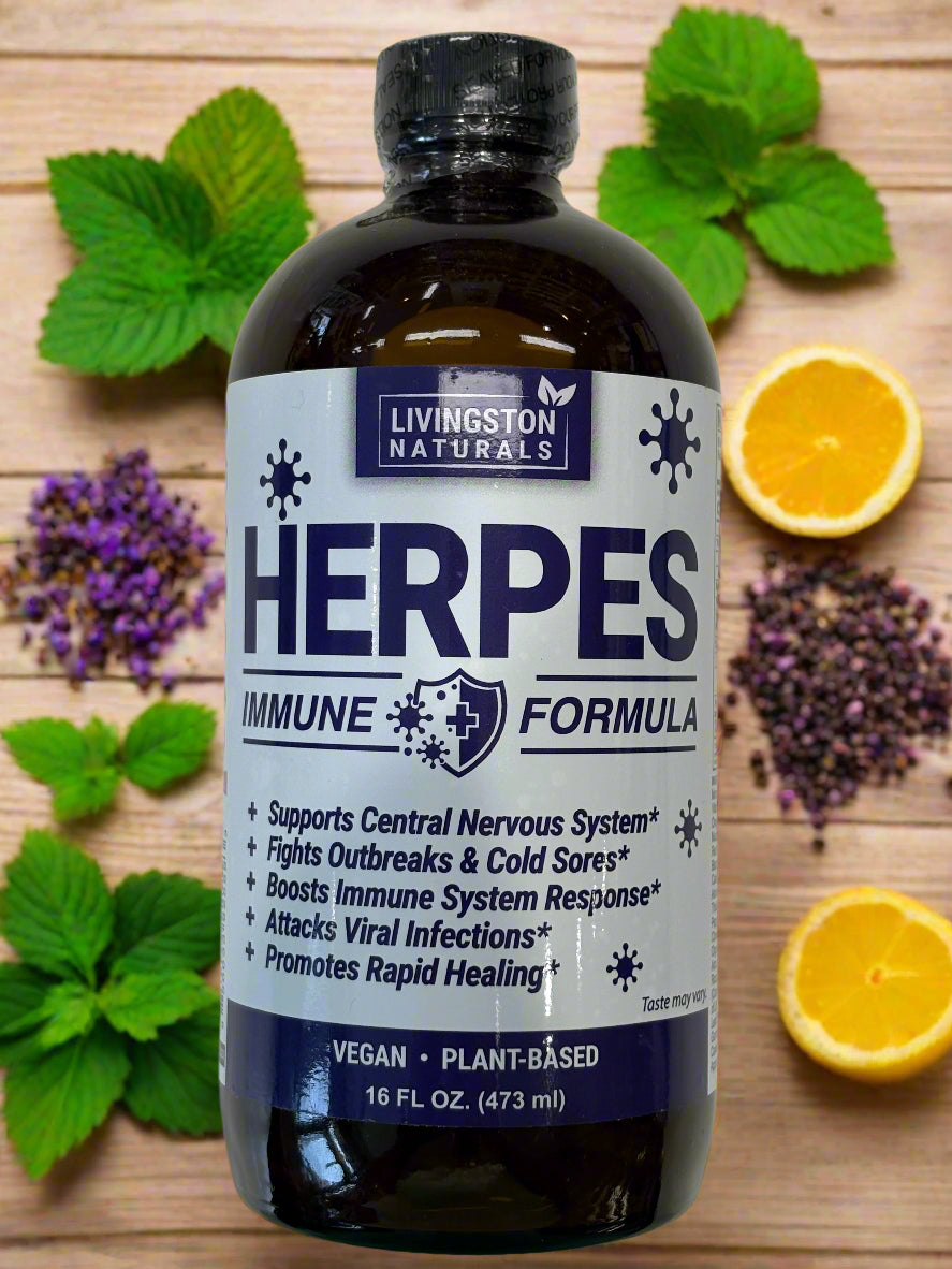 Wholesale Case – Natural Herpes Immune Support Formula – 8 x 16 oz Bottles