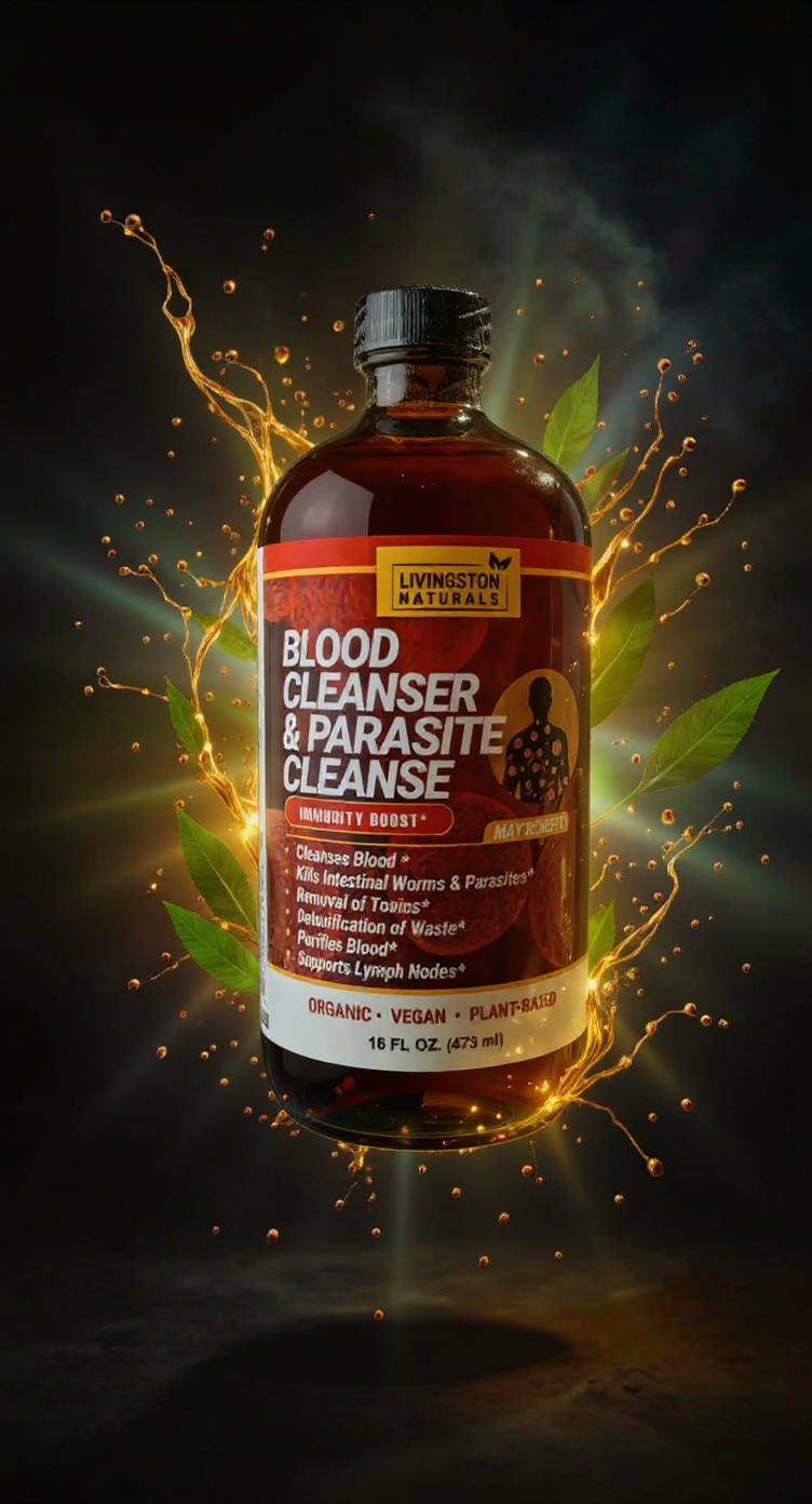 Wholesale Case – Organic Herbal Blood & Parasite Cleanse – 8 x 16 oz Bottles