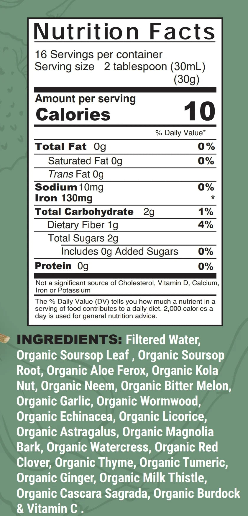 Organic Moringa + Soursop Liquid – Immune, Detox & Cell Support