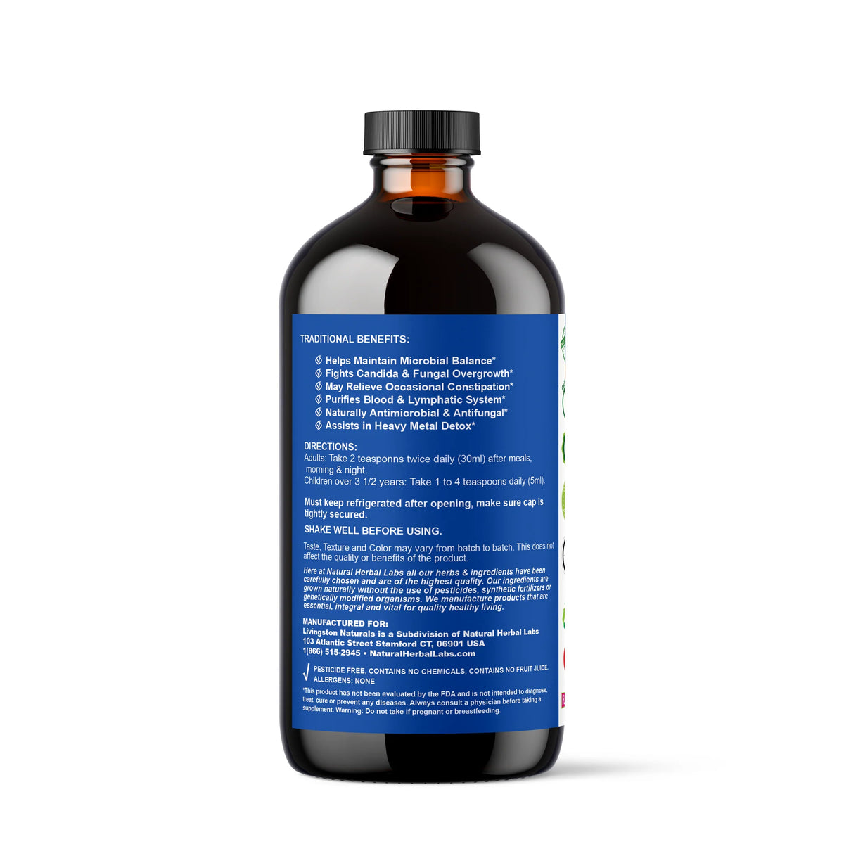 Simple Organic Parasite Cleanse – Wormwood & Black Walnut | 16 fl oz