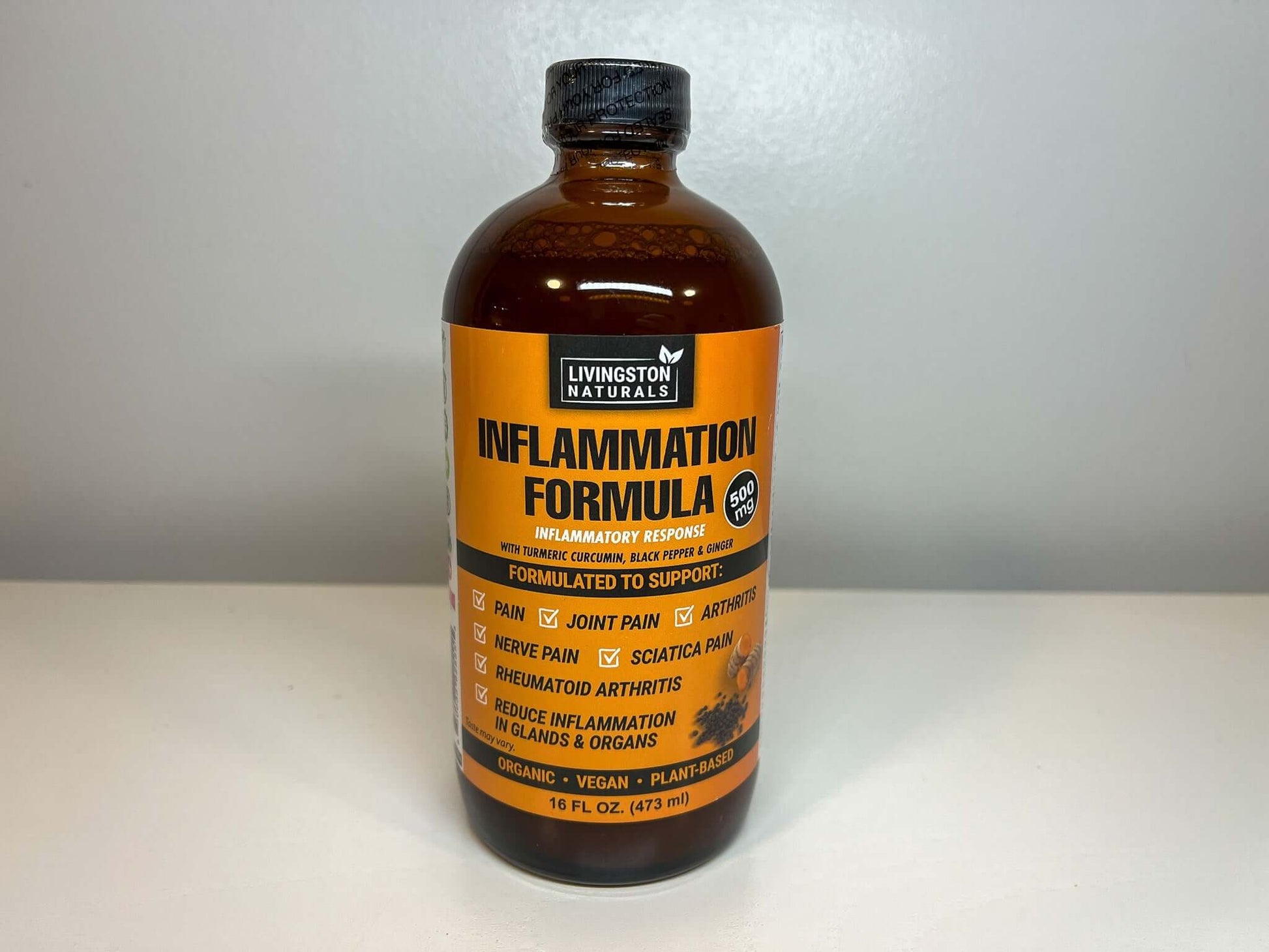 Organic Inflammation Formula by Livingston Naturals | Experience natural healing with our anti-inflammatory formula. Packed with organic turmeric, ginger, holy basil, and more for daily wellness. Safe for all ages