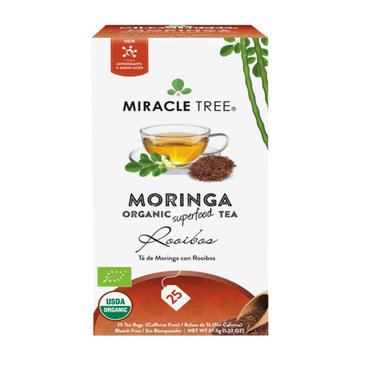 Organic Moringa Tea - Rooibos - Caffeine-Free Herbal Tea