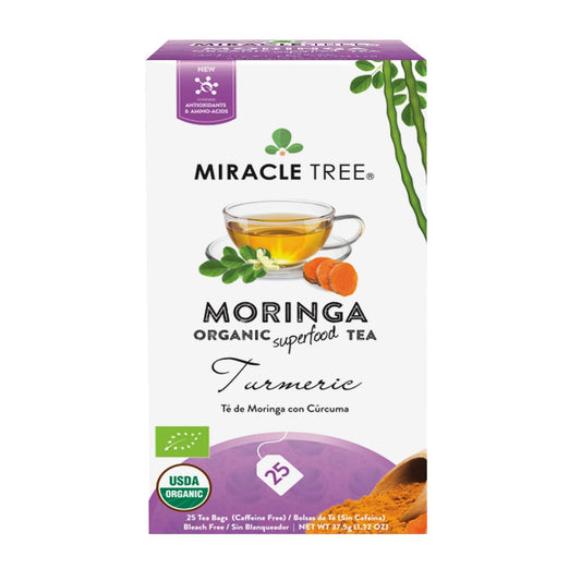 Organic Moringa Tea - Turmeric - Caffeine-Free Herbal Tea