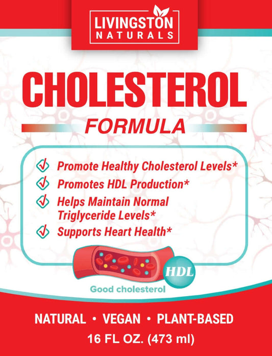 Organic Plant-based Cholesterol Formula | Our natural liquid formula lowers cholesterol with organic Bergamot Orange, Red Yeast Rice, and Hawthorn Berry. Take 2 tbsp twice daily. By Natural Herbal Labs