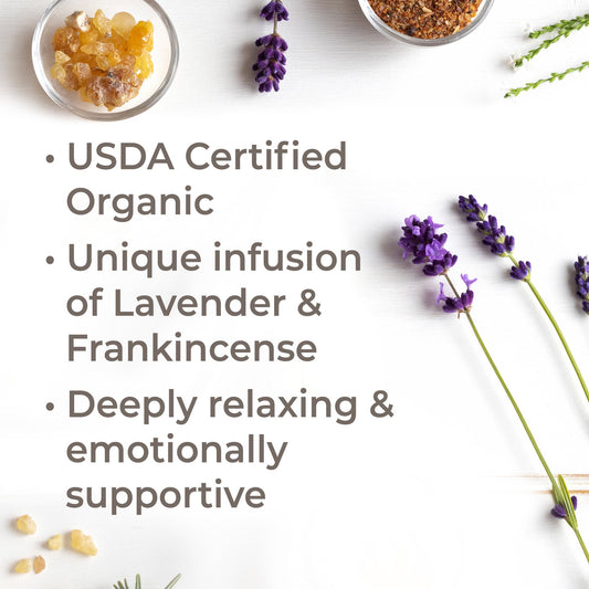 Organic Lavender Infused Frankincense Essential Oil