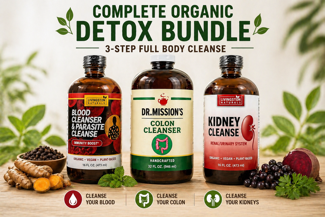 Full Body Organic Detox Bundle: Cleanse Inside Out