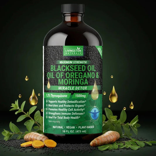 Organic Black Seed Oil + Oregano & Moringa: Maximum Strength