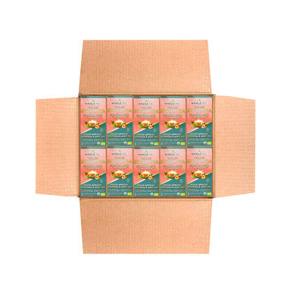 Organic Moringa Energy Tea - Peach Mint Apricot - Natural Coffee Alternative