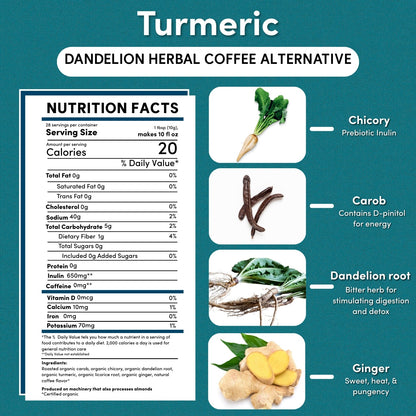 Dandelion Turmeric Herbal Coffee