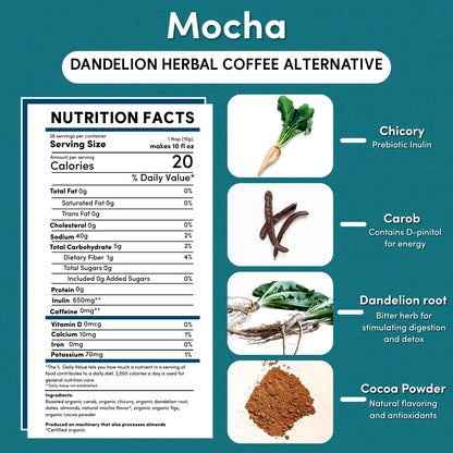 Dandelion Mocha Herbal Coffee