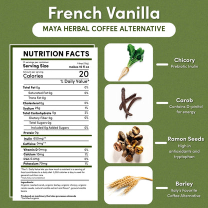 French Vanilla Chicory Herbal Coffee