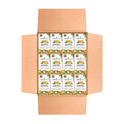 Organic Moringa Tea - Lemon & Ginger - Caffeine-Free Herbal Tea