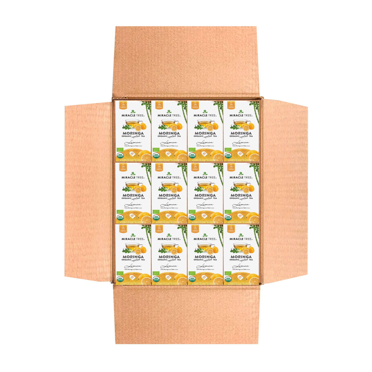 Organic Moringa Tea - Lemon - Caffeine-Free Herbal Tea