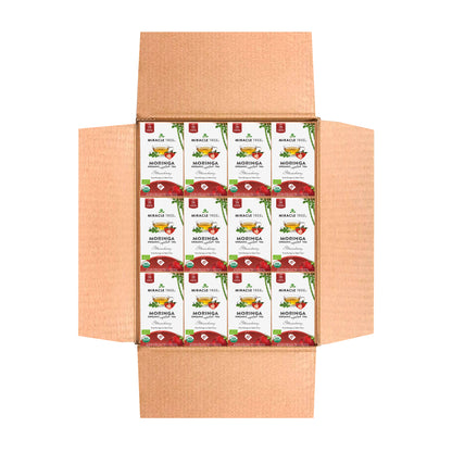 Organic Moringa Tea - Strawberry - Caffeine-Free Herbal Tea