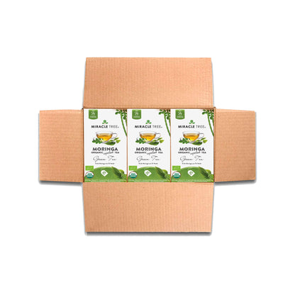 Organic Moringa Tea - Green Tea - Decaffeinated Herbal Tea