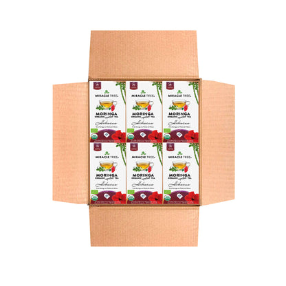 Organic Hibiscus Moringa Tea – Tart Herbal Tea with Vibrant Flavor