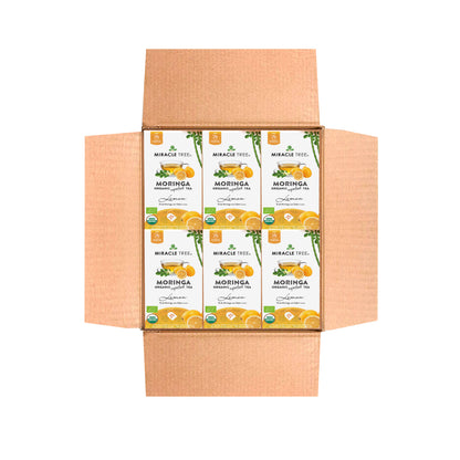 Organic Moringa Tea - Lemon - Caffeine-Free Herbal Tea