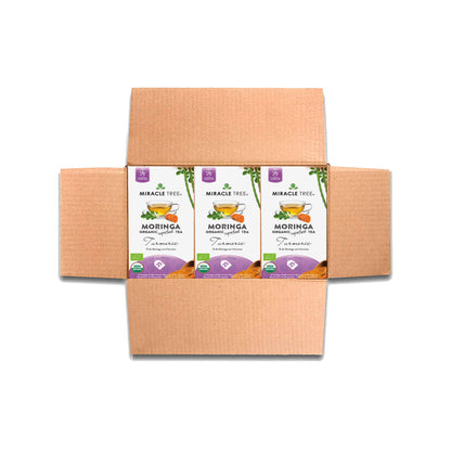 Organic Moringa Tea - Turmeric - Caffeine-Free Herbal Tea