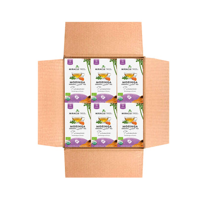 Organic Moringa Tea - Turmeric - Caffeine-Free Herbal Tea
