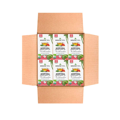 Organic Moringa Tea - Watermelon - Caffeine-Free Herbal Tea