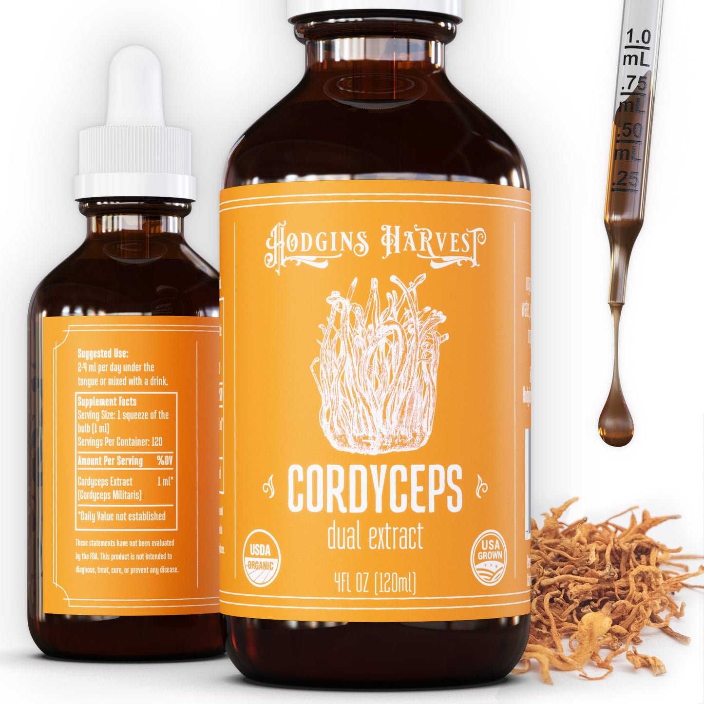 Organic Cordyceps Dual Extract Tincture