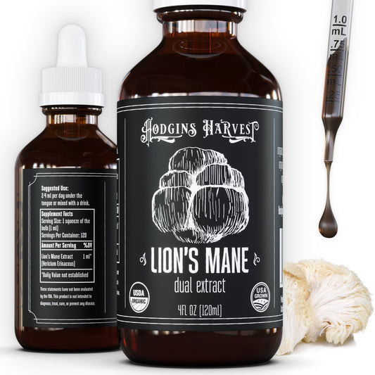 Organic Lion's Mane Dual Extract Tincture