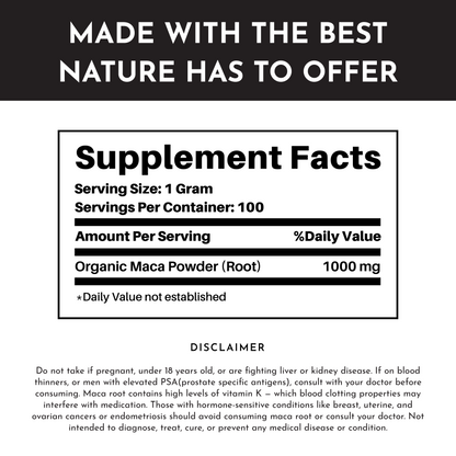 Organic Maca Root Powder – Energy, Focus & Endurance