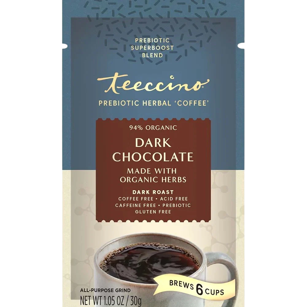 Dark Chocolate Prebiotic SuperBoost Herbal Coffee