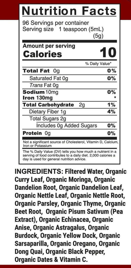 Organic Herbal Iron Formula