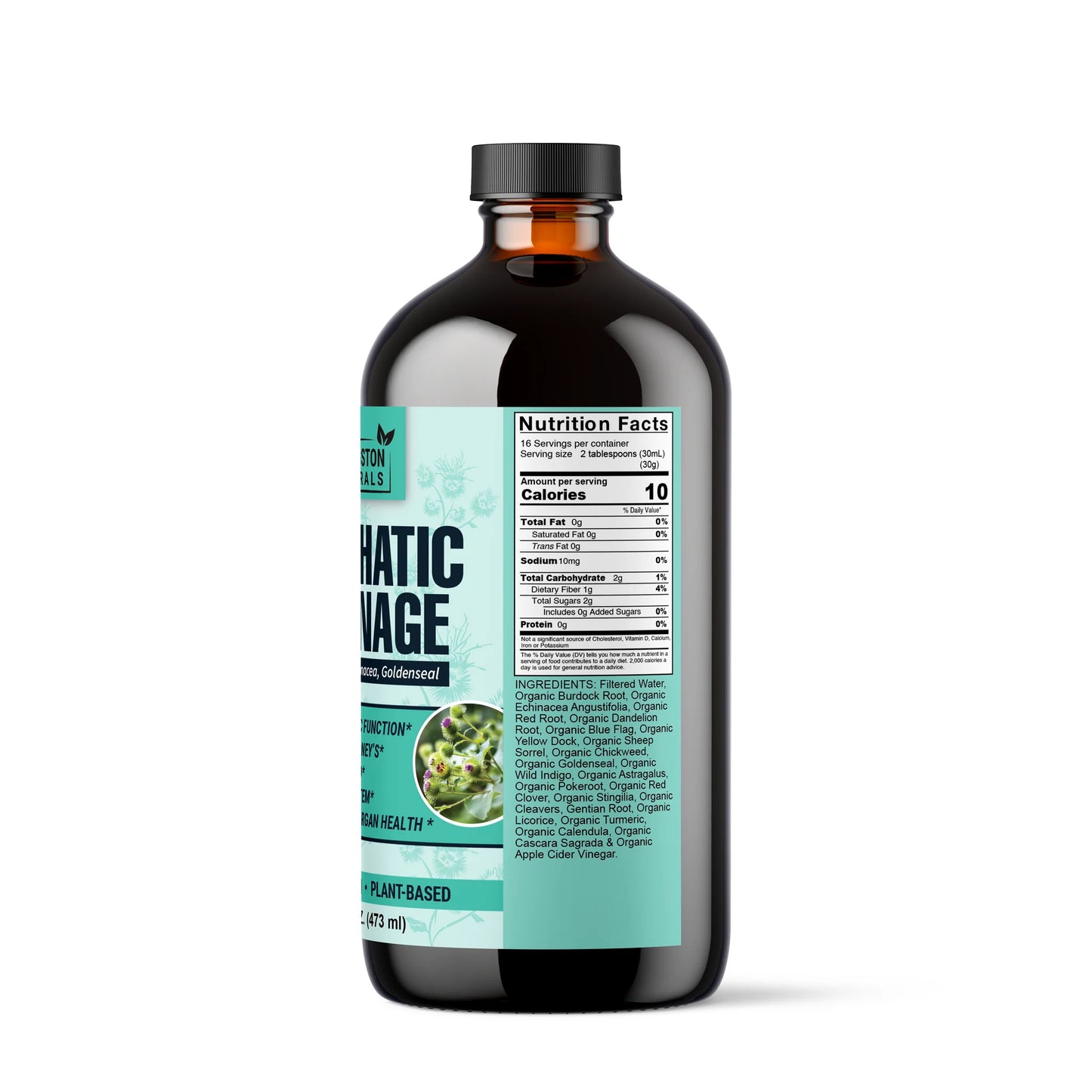 Lymphatic Drainage Power Cleanse – Organic Liquid Detox Formula