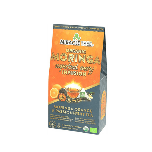 Organic Moringa Energy Tea - Orange Passionfruit - Natural Coffee Alternative