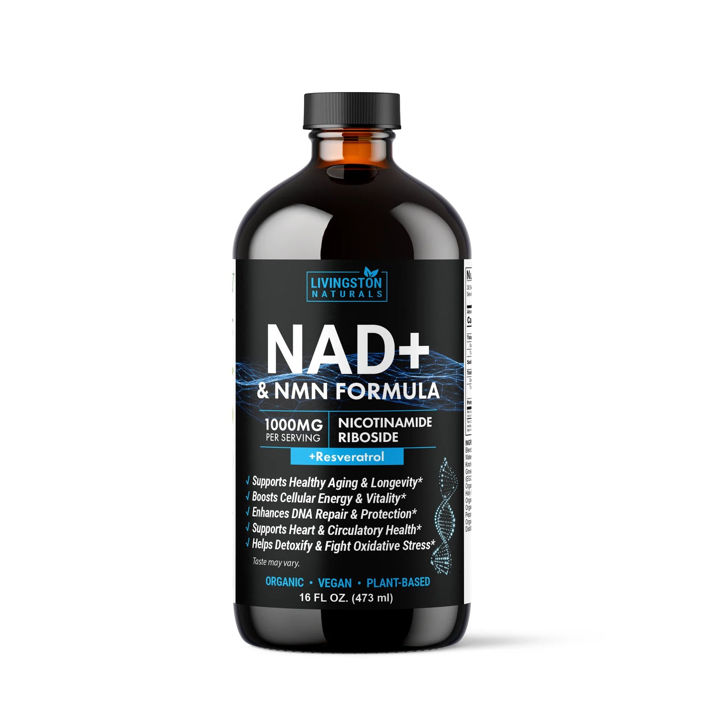 NAD+ & NMN Cellular Vitality Organic Formula with Resveratrol