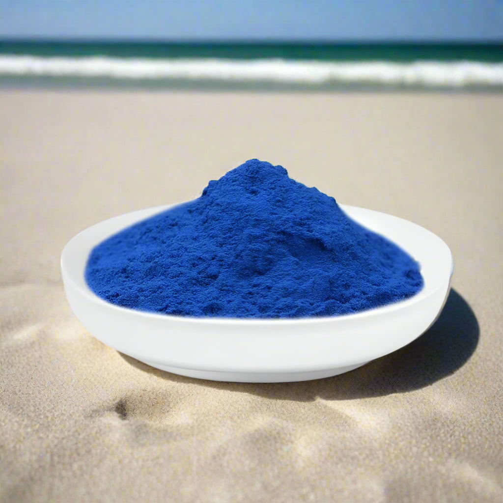 Buy Organic Blue Spirulina powder – a vibrant vegan superfood rich in antioxidants & phycocyanin. Boost energy, immunity & color up your smoothies.