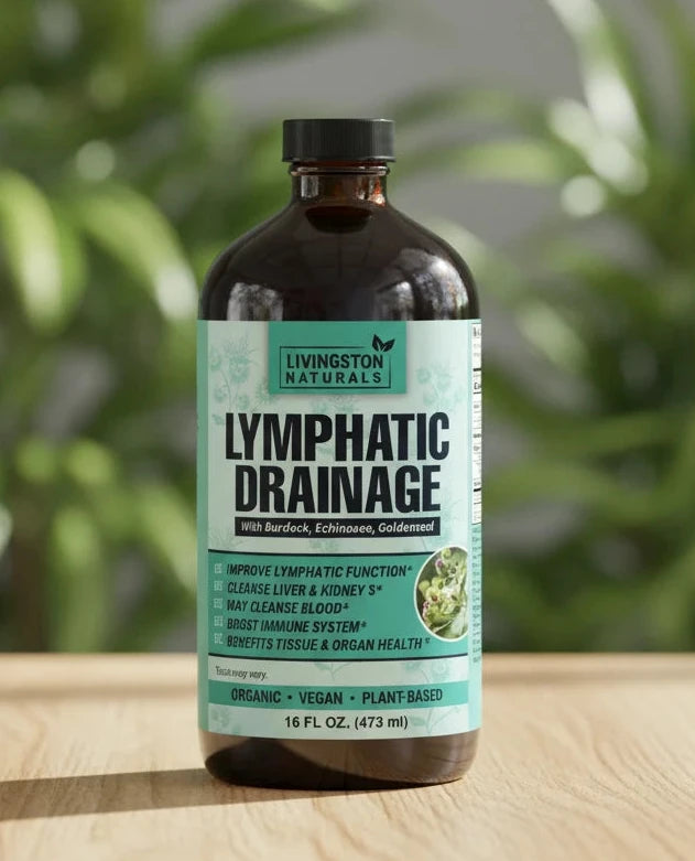 Support your body’s natural detox system with this high-potency lymphatic drainage formula from Livingston Naturals. Made with 20+ organic herbs traditionally used for lymph cleansing, immune strengthening, and toxin removal. Ideal for digestive support, bloating, sluggish lymph flow, or seasonal immune challenges