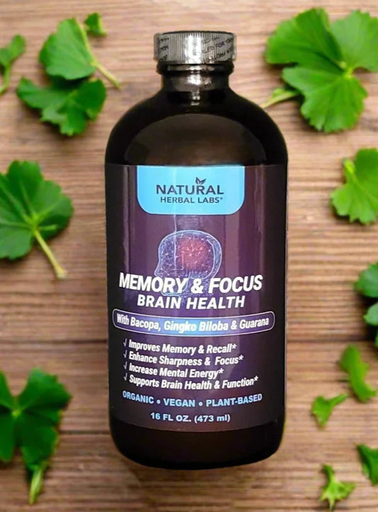 Organic herbal tonic for memory, focus & brain health. Bacopa, Ginkgo & Guarana boost clarity, energy & cognitive performance naturally. Livingston