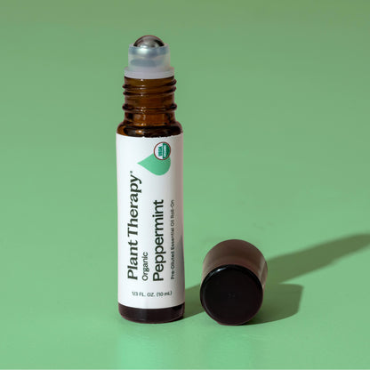 Organic Peppermint Essential Oil Pre-Diluted Roll-On