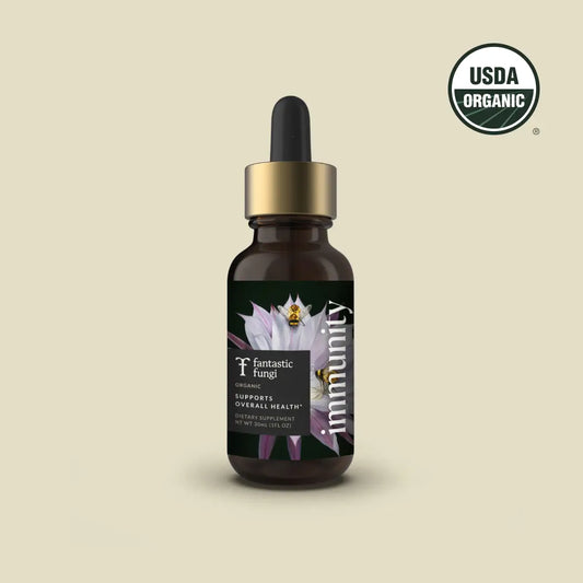 Organic Mushroom Immune Support Elixir | Chaga, Maitake & Astragalus Blend