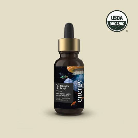Energy Elixir — Organic Cordyceps, Ginseng, Turkey Tail & Rhodiola Extract