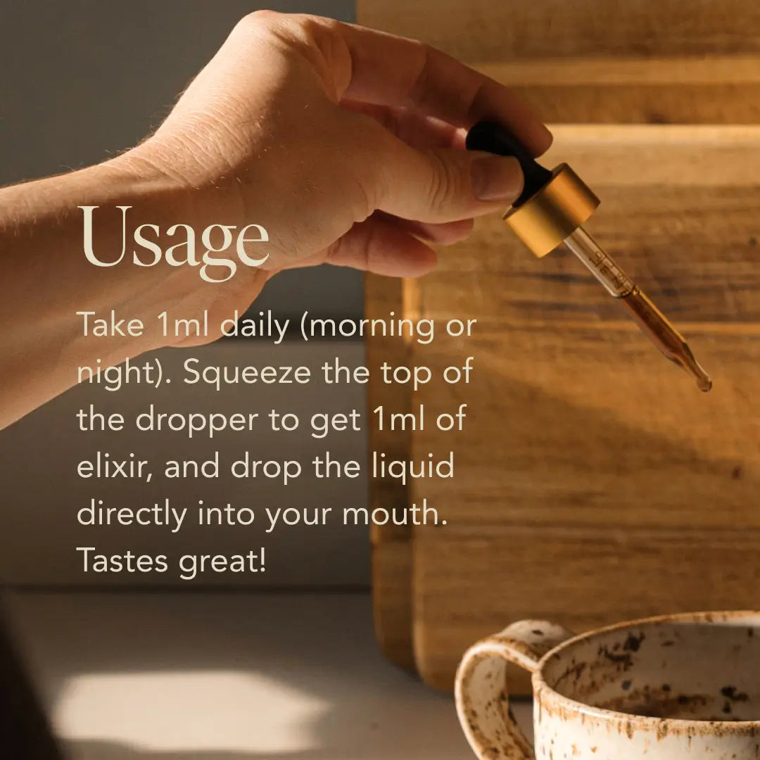Energy Elixir — Organic Cordyceps, Ginseng, Turkey Tail & Rhodiola Extract