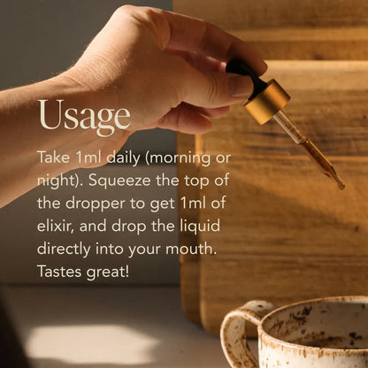 Energy Elixir — Organic Cordyceps, Ginseng, Turkey Tail & Rhodiola Extract
