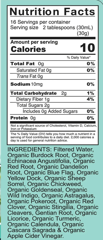 Lymphatic Drainage Power Cleanse – Organic Liquid Detox Formula