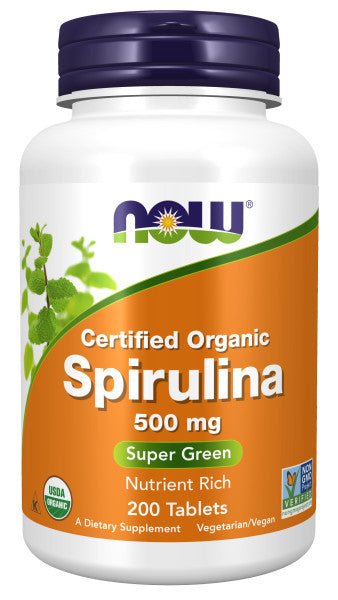 Organic Spirulina 500 mg tablets