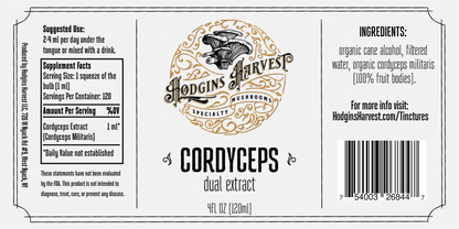 Organic Cordyceps Dual Extract Tincture