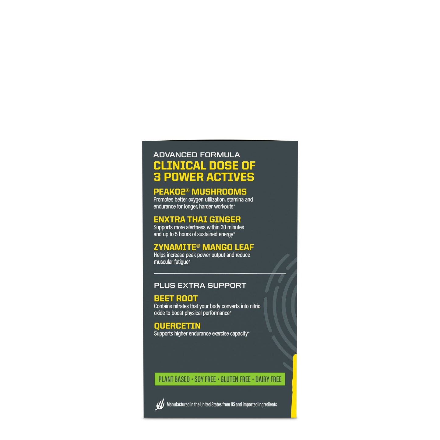 Active Energy & Stamina Capsules – Organic Peak Performance Formula (Caffeine-Free)