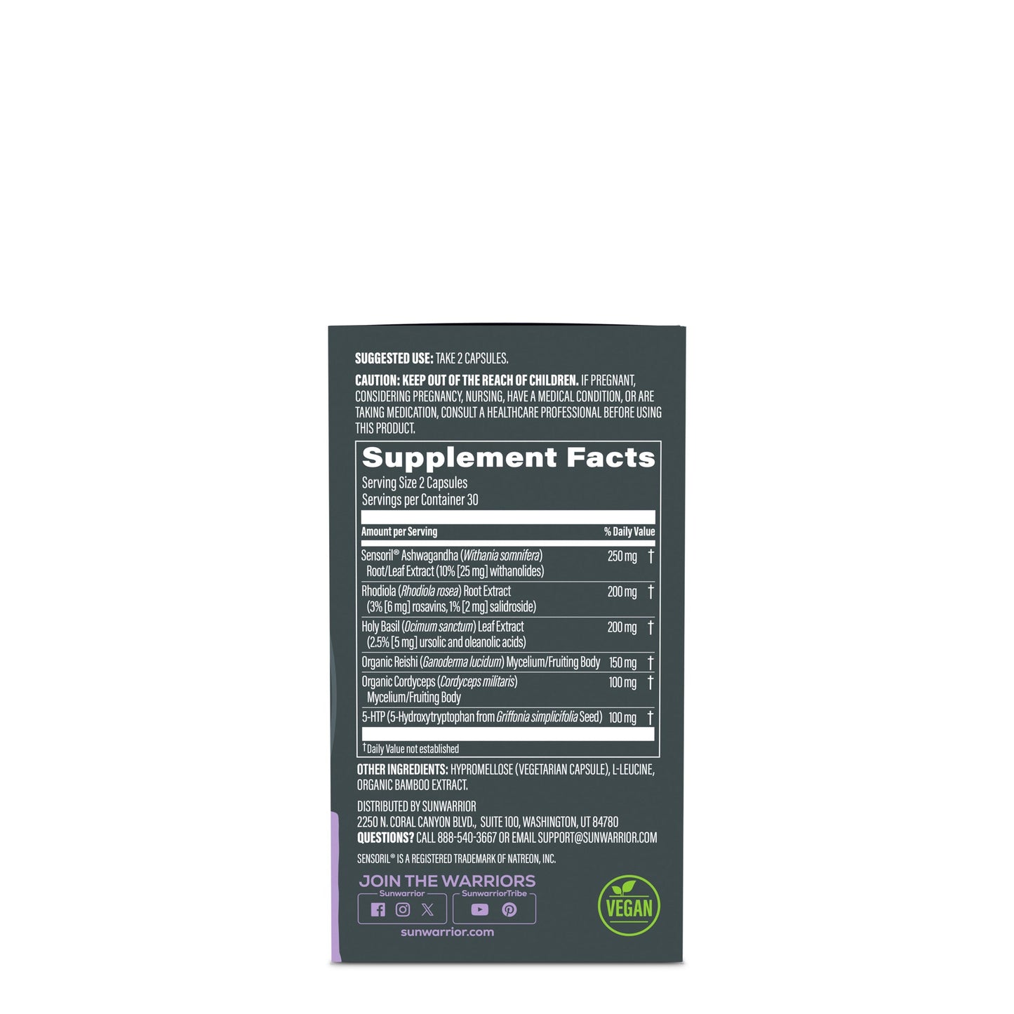 Active Focus and Balance Capsules with Adaptogens & Mushrooms