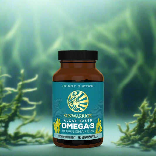Vegan Omega-3 with algae oil, omegas 3-6-7-9, chlorophyll & polar lipids. Supports heart, brain, skin, joints & detox with clean plant-based power.